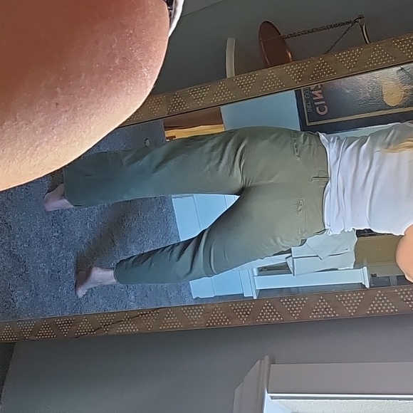 STUNNING FRAME LE TOMBOY KHAKI TROUSERS - Picture 3 of 10